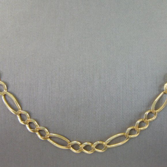 Vintage Estate 14K Yellow Gold Chain Link Necklace 25.6g E1605